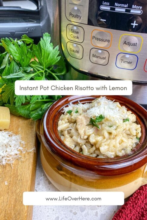 Pin 3 Instant Pot Chicken Risotto Recipe With Lemon