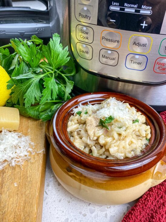 Instant Pot Chicken Risotto With Lemon