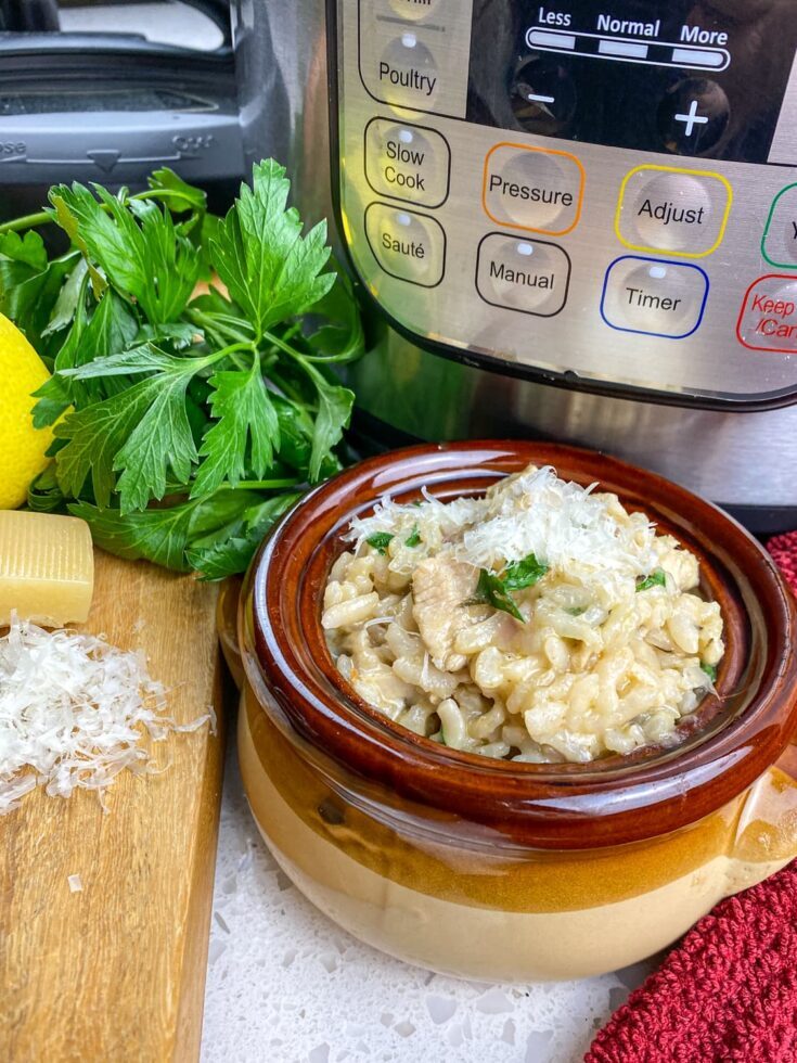 Instant Pot Chicken Risotto With Lemon