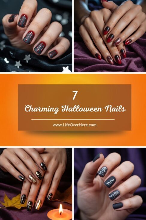 Pinterest Pin Charming Halloween Nails to Welcome October