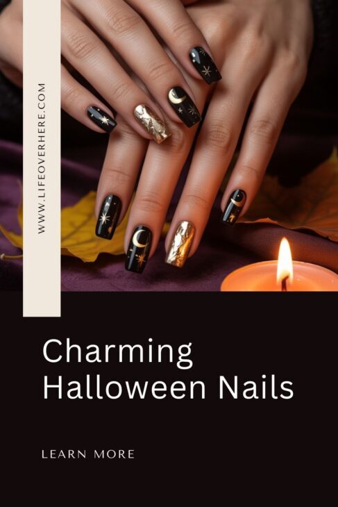 Pinterest Pin Charming Halloween Nails to Welcome October