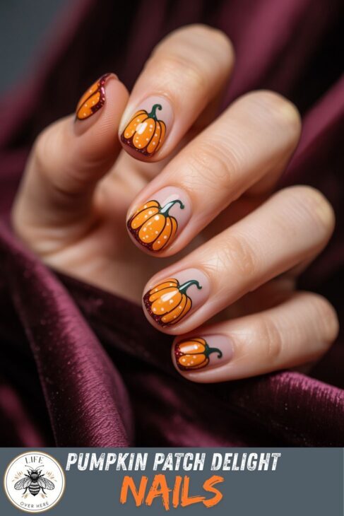 Pumpkin Patch Delight Nails