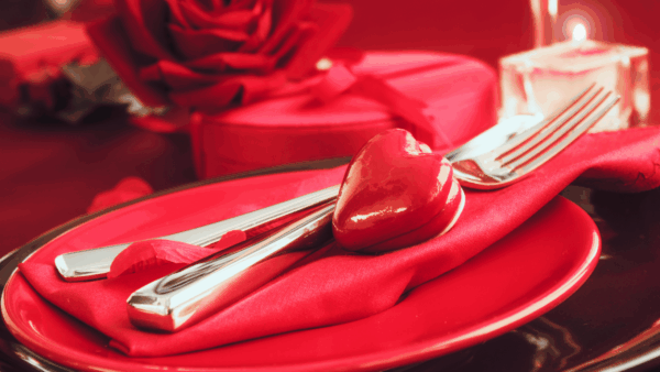 Valentine Table Setting